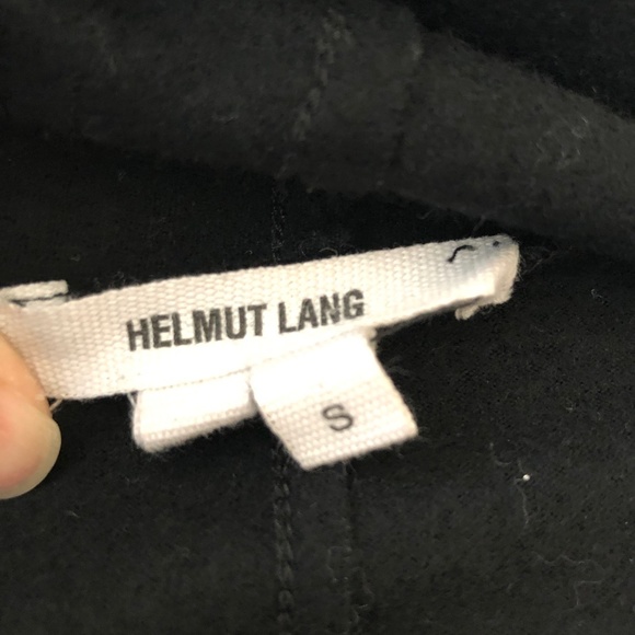 Helmut Lang Sonar Wool Cardigan Shawl Black S - Picture 7 of 8
